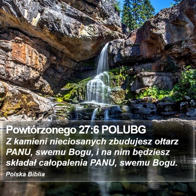 Powtórzonego 27:6 POLUBG Bible Verse Image
