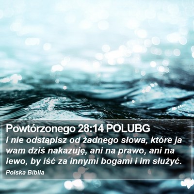 Powtórzonego 28:14 POLUBG Bible Verse Image