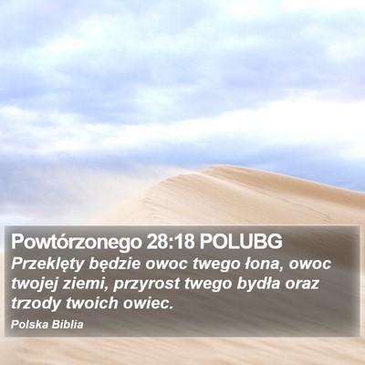 Powtórzonego 28:18 POLUBG Bible Verse Image