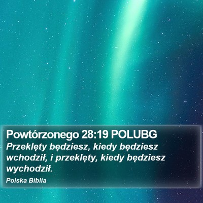 Powtórzonego 28:19 POLUBG Bible Verse Image