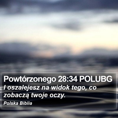 Powtórzonego 28:34 POLUBG Bible Verse Image