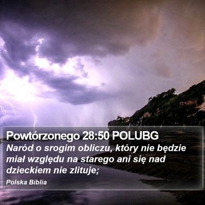 Powtórzonego 28:50 POLUBG Bible Verse Image