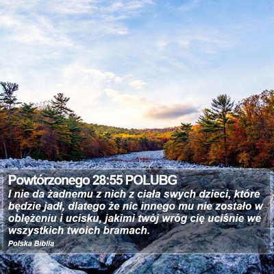 Powtórzonego 28:55 POLUBG Bible Verse Image