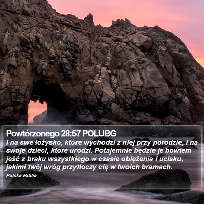Powtórzonego 28:57 POLUBG Bible Verse Image