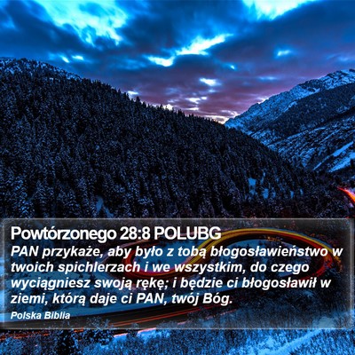 Powtórzonego 28:8 POLUBG Bible Verse Image