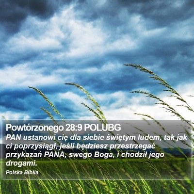 Powtórzonego 28:9 POLUBG Bible Verse Image
