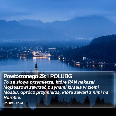 Powtórzonego 29:1 POLUBG Bible Verse Image