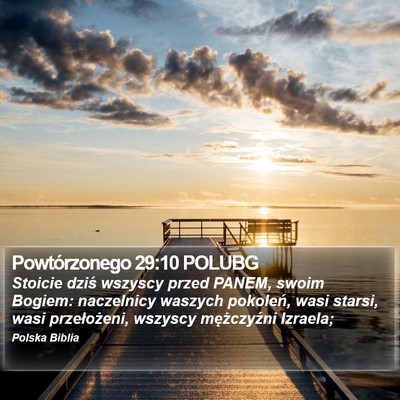 Powtórzonego 29:10 POLUBG Bible Verse Image