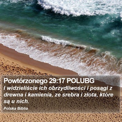 Powtórzonego 29:17 POLUBG Bible Verse Image