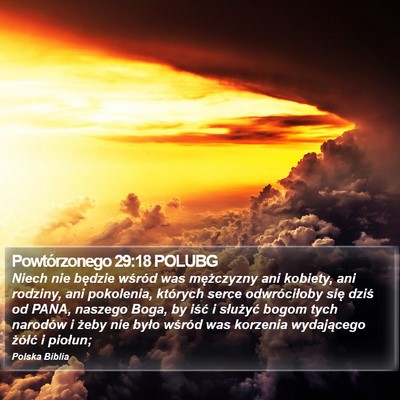 Powtórzonego 29:18 POLUBG Bible Verse Image