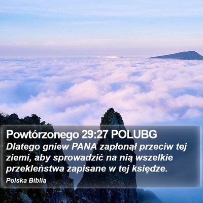 Powtórzonego 29:27 POLUBG Bible Verse Image