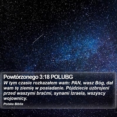 Powtórzonego 3:18 POLUBG Bible Verse Image