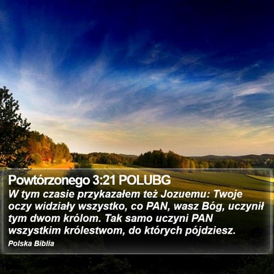 Powtórzonego 3:21 POLUBG Bible Verse Image