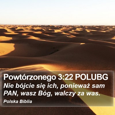 Powtórzonego 3:22 POLUBG Bible Verse Image