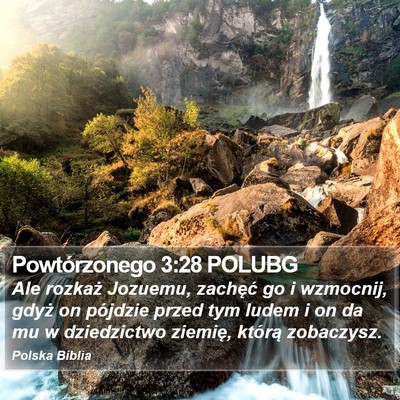 Powtórzonego 3:28 POLUBG Bible Verse Image