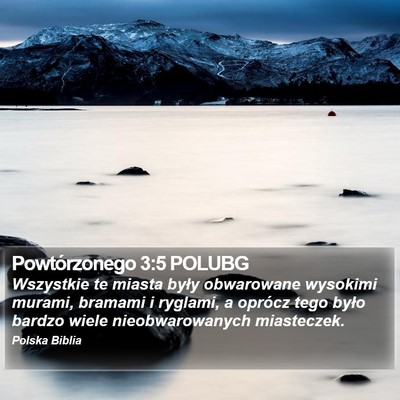Powtórzonego 3:5 POLUBG Bible Verse Image