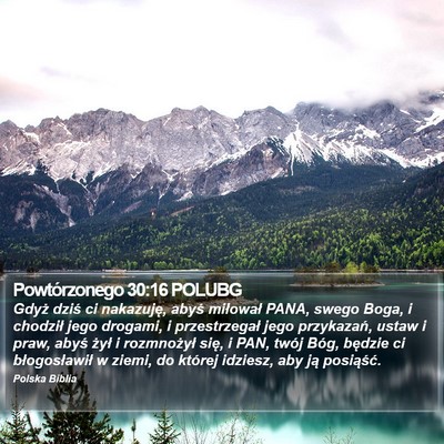 Powtórzonego 30:16 POLUBG Bible Verse Image