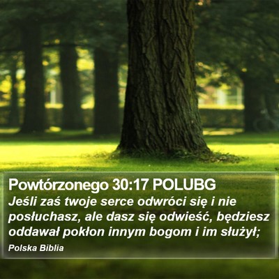 Powtórzonego 30:17 POLUBG Bible Verse Image
