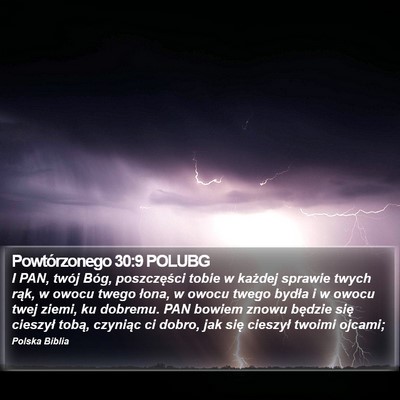 Powtórzonego 30:9 POLUBG Bible Verse Image