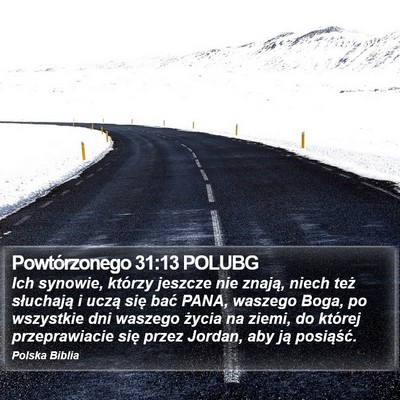 Powtórzonego 31:13 POLUBG Bible Verse Image