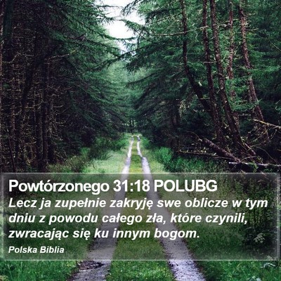 Powtórzonego 31:18 POLUBG Bible Verse Image