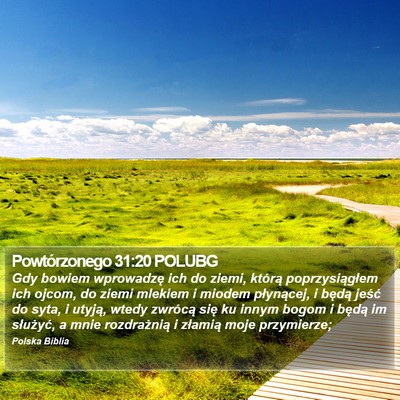 Powtórzonego 31:20 POLUBG Bible Verse Image