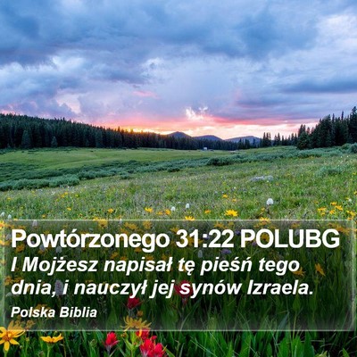 Powtórzonego 31:22 POLUBG Bible Verse Image