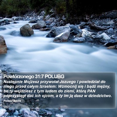 Powtórzonego 31:7 POLUBG Bible Verse Image