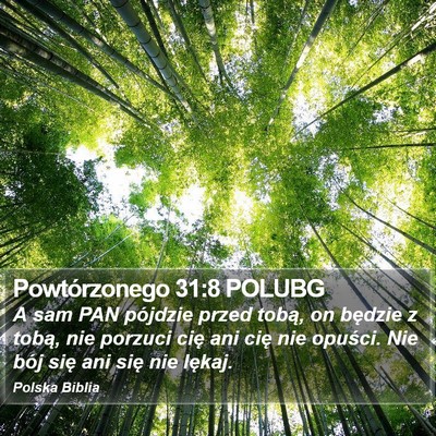 Powtórzonego 31:8 POLUBG Bible Verse Image