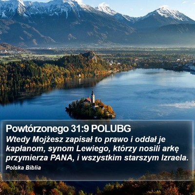 Powtórzonego 31:9 POLUBG Bible Verse Image