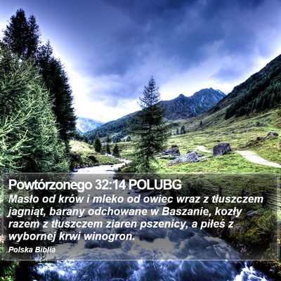 Powtórzonego 32:14 POLUBG Bible Verse Image