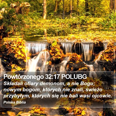 Powtórzonego 32:17 POLUBG Bible Verse Image