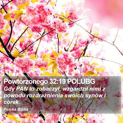 Powtórzonego 32:19 POLUBG Bible Verse Image