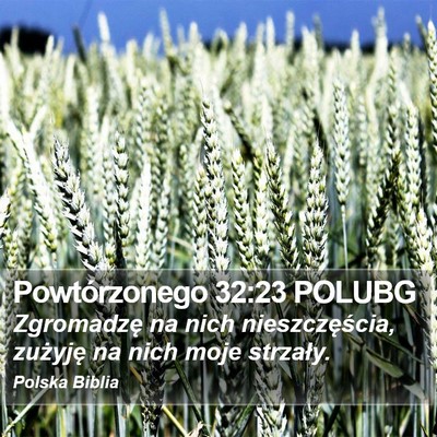 Powtórzonego 32:23 POLUBG Bible Verse Image