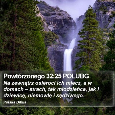 Powtórzonego 32:25 POLUBG Bible Verse Image
