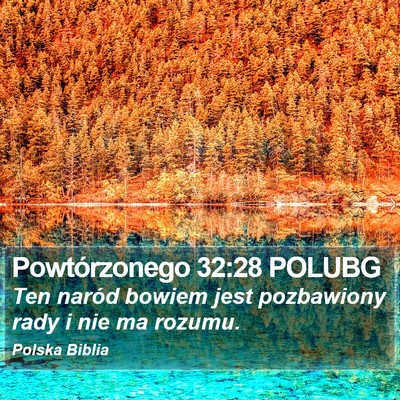 Powtórzonego 32:28 POLUBG Bible Verse Image