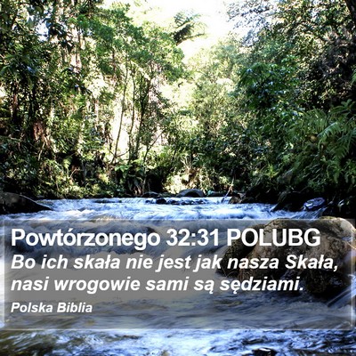 Powtórzonego 32:31 POLUBG Bible Verse Image