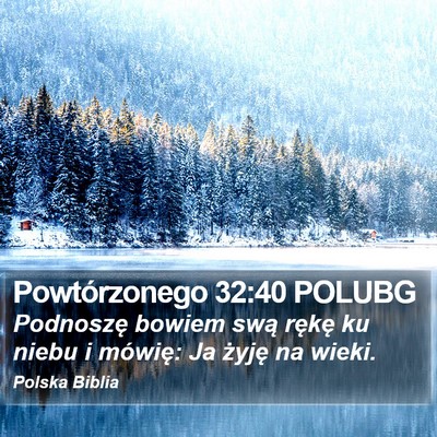 Powtórzonego 32:40 POLUBG Bible Verse Image