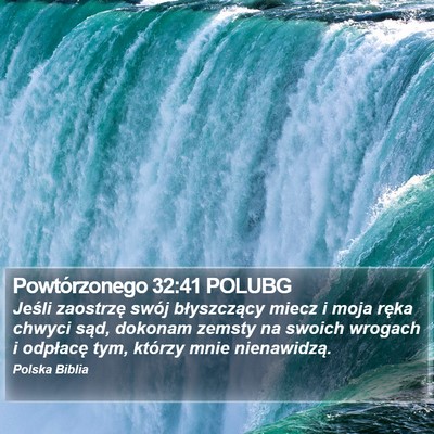 Powtórzonego 32:41 POLUBG Bible Verse Image