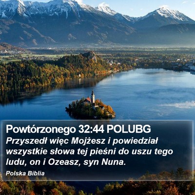 Powtórzonego 32:44 POLUBG Bible Verse Image