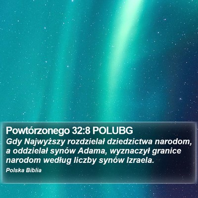 Powtórzonego 32:8 POLUBG Bible Verse Image