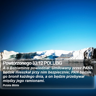 Powtórzonego 33:12 POLUBG Bible Verse Image