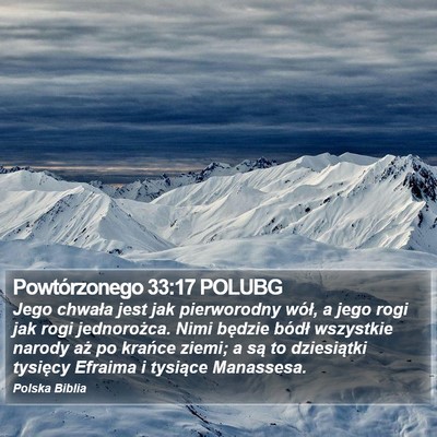 Powtórzonego 33:17 POLUBG Bible Verse Image