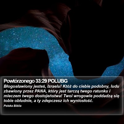 Powtórzonego 33:29 POLUBG Bible Verse Image