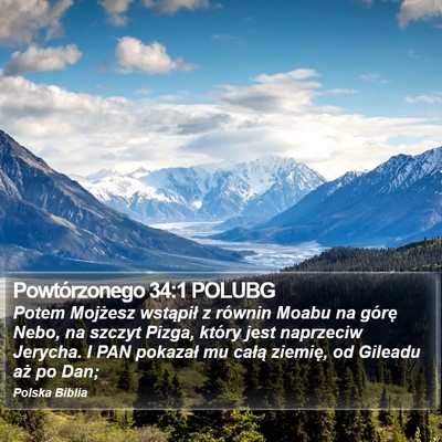 Powtórzonego 34:1 POLUBG Bible Verse Image