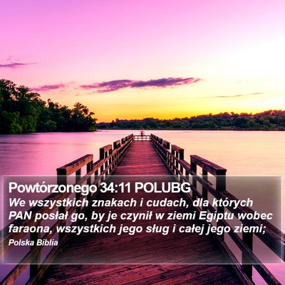 Powtórzonego 34:11 POLUBG Bible Verse Image
