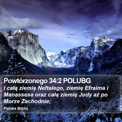 Powtórzonego 34:2 POLUBG Bible Verse Image