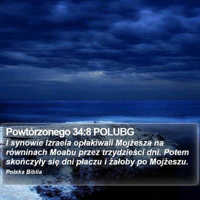 Powtórzonego 34:8 POLUBG Bible Verse Image
