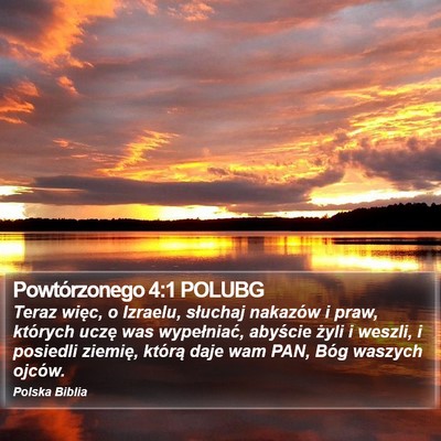 Powtórzonego 4:1 POLUBG Bible Verse Image