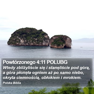 Powtórzonego 4:11 POLUBG Bible Verse Image